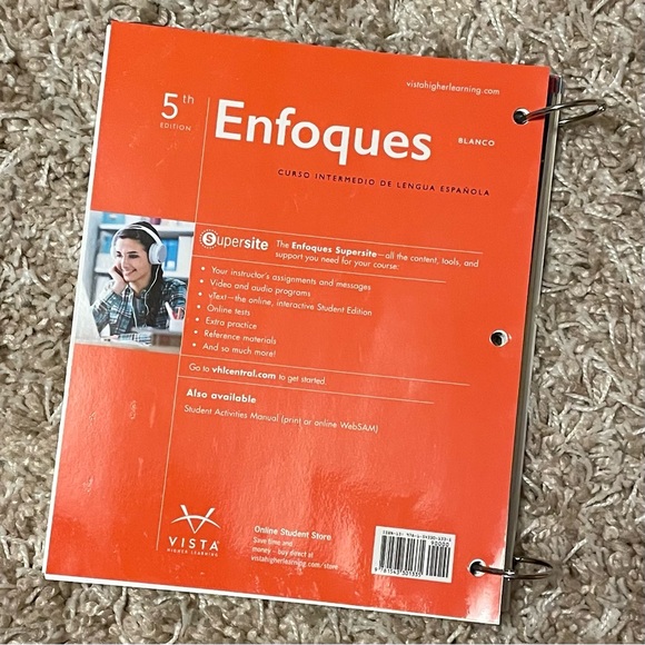 Enfoques Fifth Edition Student Edition - Loose Leaf - by Jose A. Blanco - Picture 3 of 10